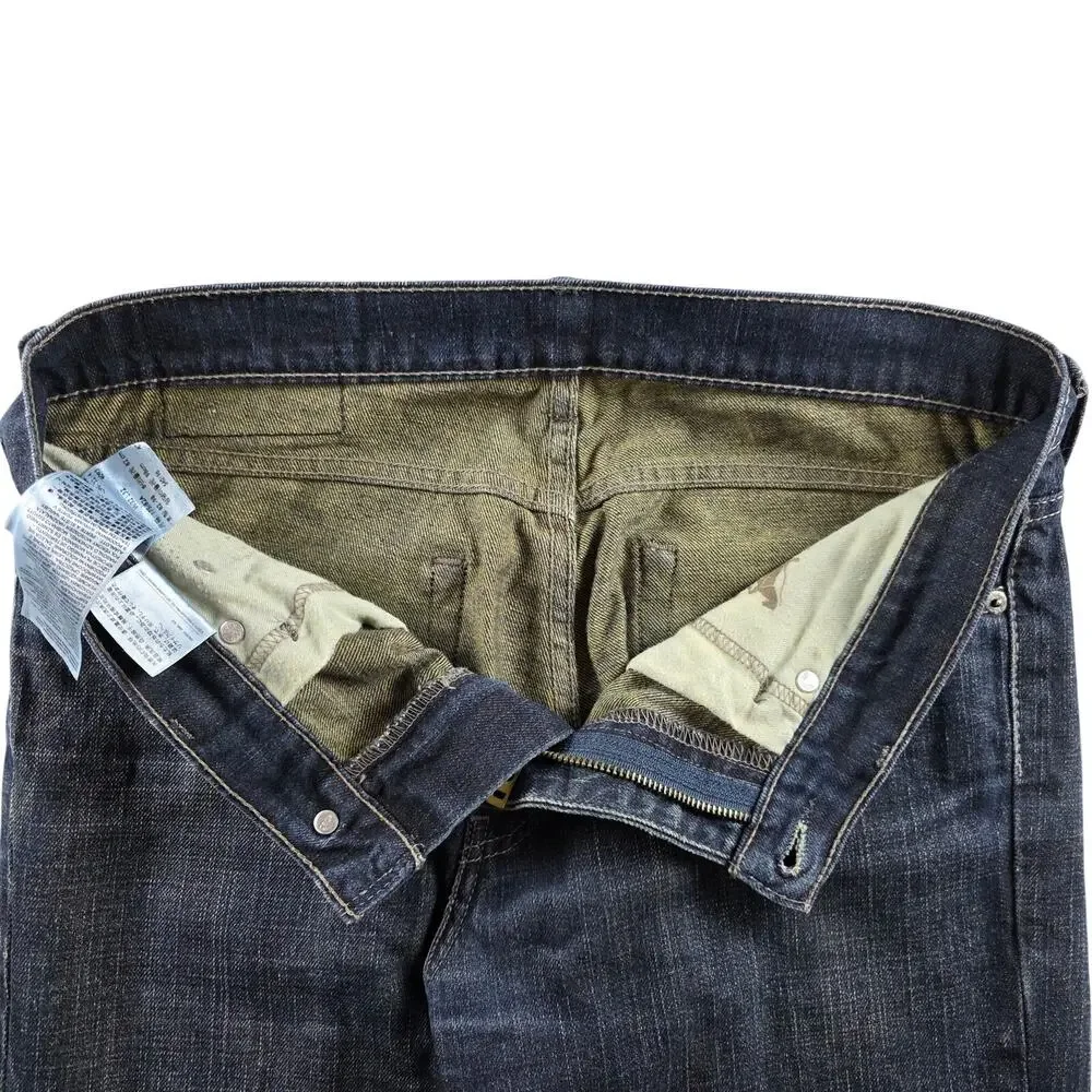 Levi's 511 Slim Fit Jeans Mens 32x32 Dark Indigo Off Track Wash Blank Red Tab
